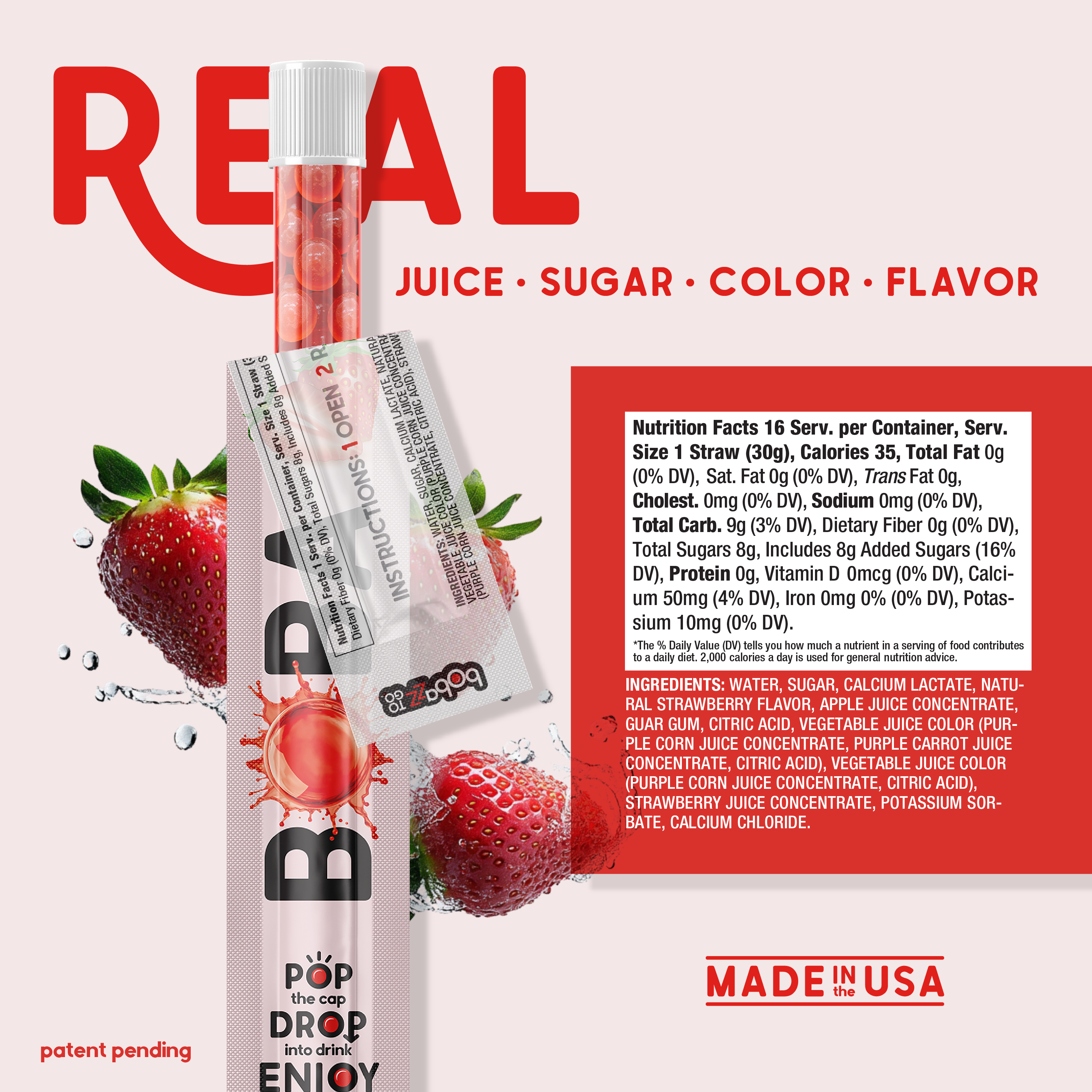Strawberry Boba Straw – Bobazz To Go / TEAZZERS